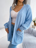 Fongt And Winter Lantern Sleeve Casual Pocket Cardigan Sweater Coat Explosion Women's Clothing