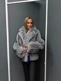 Fongt Winter Imitation Fur Coat Women's 1200 Grams Warm Plush Coat
