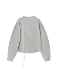 Long Sleeve Hoodless Hoodies Women 2023 Autumn Patchwork Fake Two-Piece Sling Design Oversize Sweatshirt Pullover