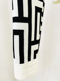 STREET Newest 2023 Fall Winter Fashion Designer Jacket Women's Lion Buttons Monogram Jacquard Knit