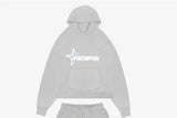 Fongt H-Hop Singer Letter-Back Men's And Women's Hoodie Sweatshirt Set
