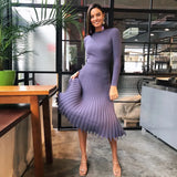 Fongt Autumn And Winter Hot New Fashion Women's Clothing Long Sweater Knitted Pure Color Bajamas