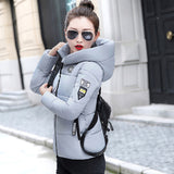 Cotton-Padded Jacket Women Winter Korean Version Slim Thin Padded Jacket New Down Padded Coat Women Warm Student Coat-Outfit