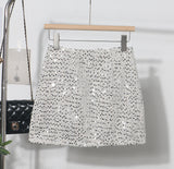 Slide Dress Skirt Girl Babes A Small Silver Shiny Light Short Skirt