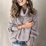 Winter Casual Knitted Turtleneck Sweater Women Warm Pullovers Solid Jumper Plus Size 4XL 5XL Long Sleeve Women's