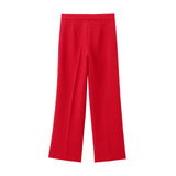 Fongt New Lining Button-Button Vest 8010600 Open Straight Trousers 8011600