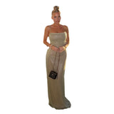 Fongt Hanging Beads Fine Flash Dress Dress Woman 2025 New Hot Girl Sexy