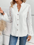 Fongt Spring And Summer Women's Dresses Embroidery Euntying Loose Long-Sleeved Shirt