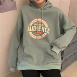 Fongt Female Autumn Winter 2023 New Korean Version Loose Ancient Hoodie Long Sleeve Versatile Velvet Student