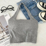 Camisole With Build-in Bras Girls Padded Tank Crop Top Summer Chic Women Soft Stretchy Cami Sleeveless Tees-Outfit