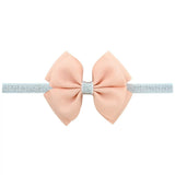 piece Sweet Color Kids Bow Headband Silver Ribbon Bows with Thin Hairband Photography Props Girls Bow Tiara Headwrap