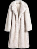 Fongt Fur Coat Plus Long Women's Imitation Fox Fur Coat Two-Color Coat To Keep Warm Winter Fur Coat