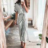 Fongt Women's Fashion Dress INS Temperament Fashion Print Shirt Pleated Winter