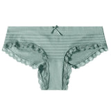 Cotton Panties For Woman Sexy Lace Bow Briefs Women's Underpants Female Lingerie Big Size Ladies