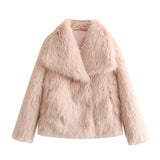 Fongt New Artificial Fur Effect Short Coat