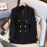 Fongt Spring New Large-Size Fashion Temperament Professional Suit Thin Top Dress Korean Version Of Autumn Suit Coat Woman