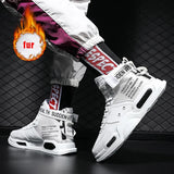 Fashion Men Sneakers high top Running Shoes for Men Black/ white Outdoors Walking Sports Shoes Comfortable