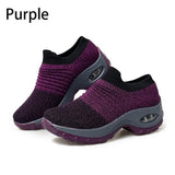 Women Sneakers Running Shoes Sports Shoes Breathable Mesh Comfortable Platform Shoes Air Cushion Sneaker