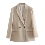 Fongt Homemade New Women's Clothing Seam-Sleeding Casual 4-Colored Suit Jacket
