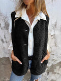 Fongt 2025 New Shaker Velvet Vest Jacket Loose Size