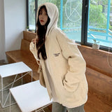 Zip Up Sweatshirts Women Hoodies Korean Oversized Thin Clothes Plus Size Loose Casual Solid Color Shirt Long Sleeve