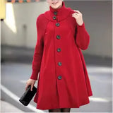 Fongt Autumn And Winter New Korean Version Of The Large Size Of Women's Clothing In The Long Loose Caravan Cape Coat