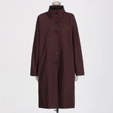 Fongt Women's Angolan Red Temperament Jacket 2025 Autumn New High-End Single-Drenity Loose Wind Coat Women's Tide