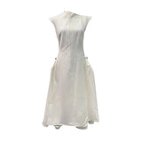 Fongt Dress Women's New Spring 2025 Elegant High-End Feeling Sleeveless Waist