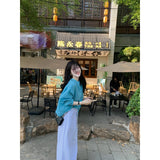 Fongt Salts Lightly Wear Lake Blue Sunscreen Shirt Loose Thin Mountain Trousers Two Sets Of New Summer