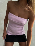 Women Knitted Ribbed Solid Tank Tops 2023 Summer Casual Sleeveless Backless Off Shoulder Vests Tops Club Streetwear-Outfit