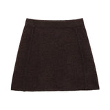 Fongt Homemade New Women's Knitted Coat Side Suture High Waisted Slid Mini