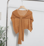 Ma Hai Mao Shawl Fluffy Soft Outside With A Scarf Neck Autumn Winter Hair Weaving Small Canopy Woman
