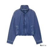 Fongt Feng 2025 New Fashion Temperament Women's Denim Jacket 1300070
