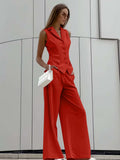 Fongt Fashion Casual Vest Trousers Suit Women's Clothing