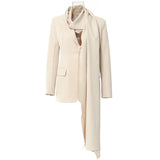 Fongt New Ambiance Neck-Piers Personality Cut Diy Blazer Female 1719