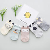 5 Pairs/lot Summer Mesh Socks For Newborns Baby Cute Cartoon Socks For Girls Thin Soft Cotton Boy Child Socks