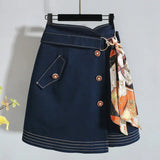 Women Summer Skirts Sets Korean Casual Short Sleeve Print T-shirt And Bandage Skirts 2 Pieces Set Women