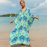 Fongt Robe Beach Coat Beach Vacation Sunscreen Long Dress Bikini Blouse Swimsuit Over A