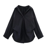 Fongt New Bat Sleeve Loose Striped Shirt 3067105