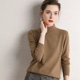 Sweater 2020 New O-neck Female Long-sleeved Knitted Pullover Jumper Pull Femme Clothes White Slim Thin Casual