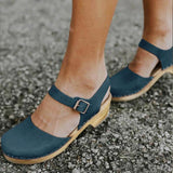 Summer Fashion Platform Sandals Women Wedge Shoes Buckle Strap Ladies Leather Boots Casual Increase Height Sandal Plus