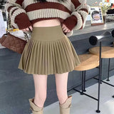Fongt Wind Small Sweet Hundred Folded Skirt Women Spring And Summer 2025 New High-Rise Thin Anti-Walking Short Skirt