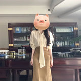 Fongt Complete Set Of Unique And Beautiful High-Rise Half-Sleety Skirt French Shirt Two Sets