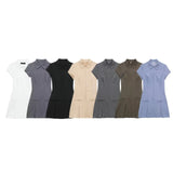 Fongt New Wide-Folding Collar Short Fashion Dress 8342303