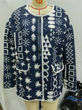 New Autumn And Winter 2024 Women's Wear Medium And Long Printed Cotton Jacket W028 6301-1-Outfit