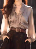Fongt Unique Special To The Ocean To Reduce The Age Of The Beauty Of The Top Design Small Gray Acetic Acid Denatured Shirt Early Spring