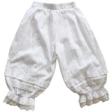 Style Sweet Cotton Lolita Pants Women's Kawaii Bow Lace Patchwork Loose Leggings Girls Cute Elastic Waist Pantaloons-Outfit