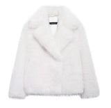 Fongt Women's INS Explosion Artificial Fur Effect Coat