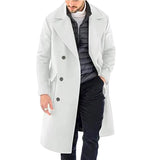 Fongt Autumn And Winter New Hair, The Man's Coat Thicker Long Double Buckle Coat