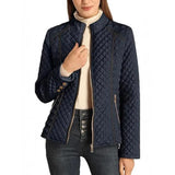 Fongt And Winter Women's Standing Collar Lightweight Quilt Cotton Suit Plus Cushion Zipper Coat MG569